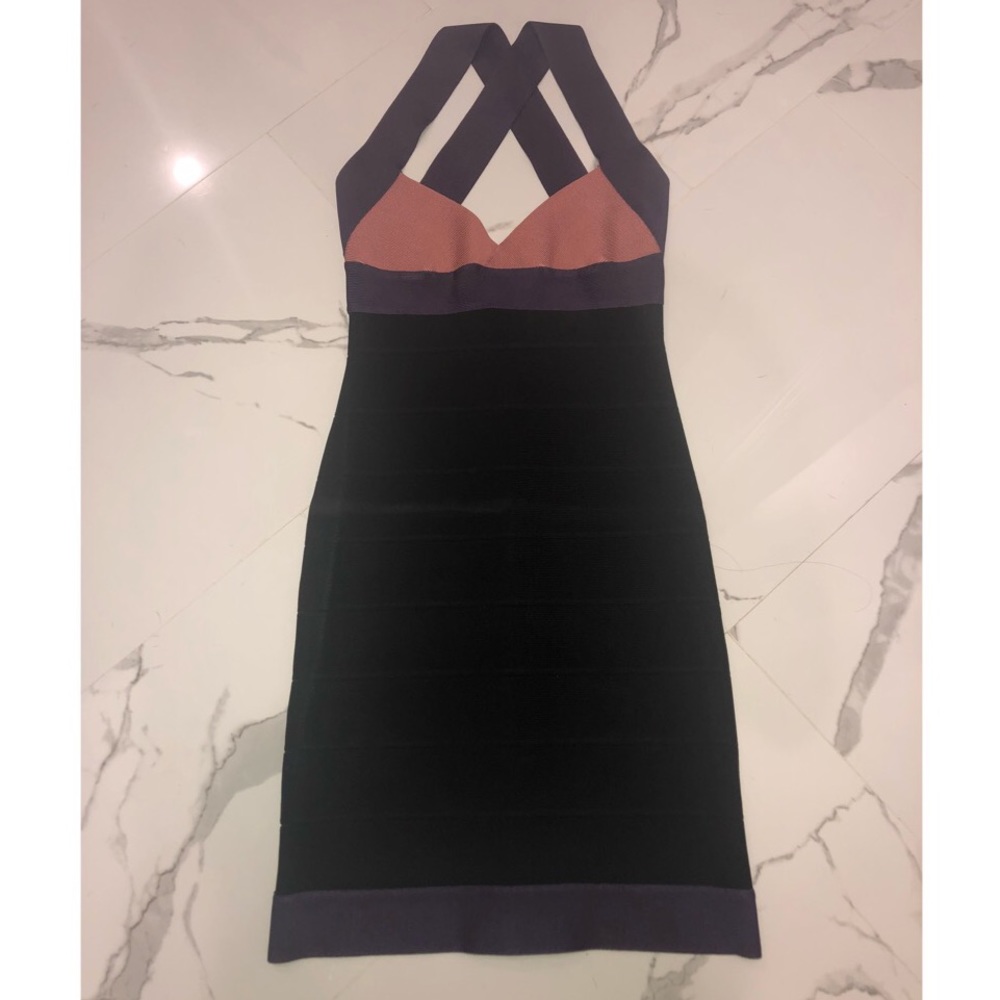 HERVE LEGER Colorblock dress